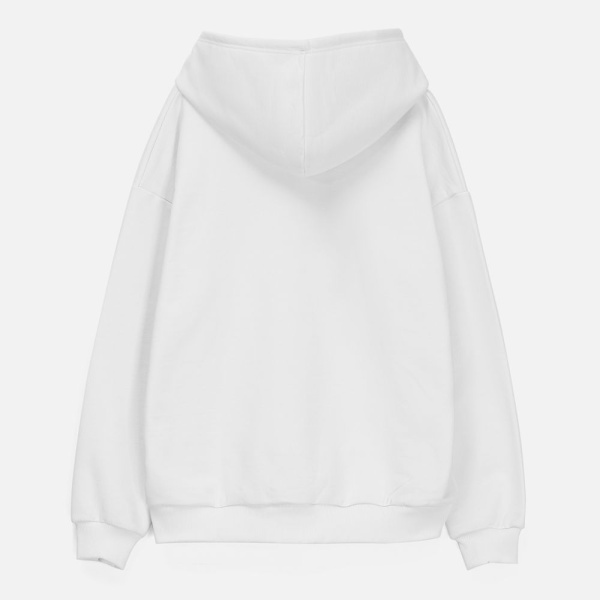 Толстовка унисекс оверсайз Sartoro, белая, XS–4XL