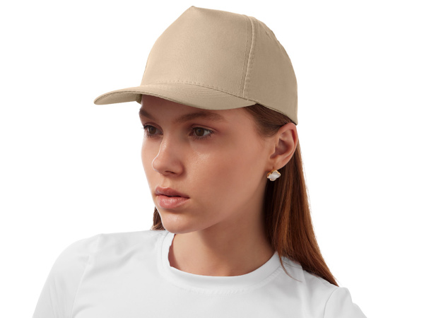 Бейсболка «Poly», Размер 56, Цвет песочный