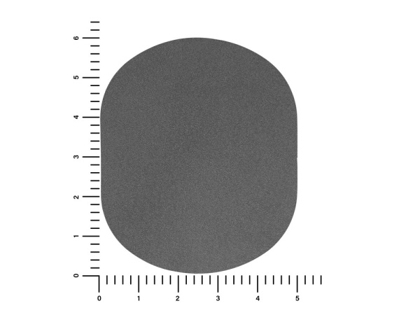 Патч «Овал», nubuk, Цвет серый