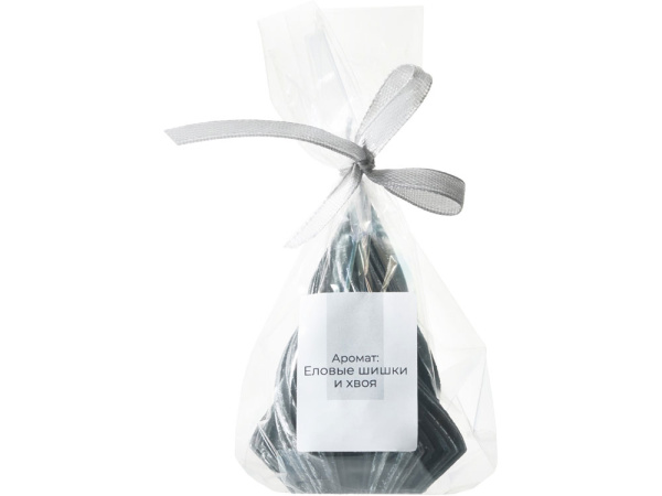 Свеча ароматическая с ароматом еловых шишек и хвои «Midnight», Цвет черный