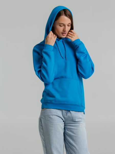 Толстовка с капюшоном Snake II бирюзовая, XS–3XL