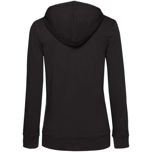 Толстовка на молнии с капюшоном женская BNC Inspire (Organic), черная, XS–XXL