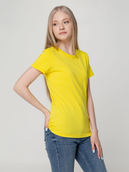 Футболка женская T-bolka Lady, желтая, S–3XL