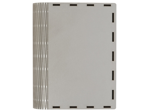 Деревянная коробка с резной крышкой «Книга», М, Размер M, Цвет серебристый