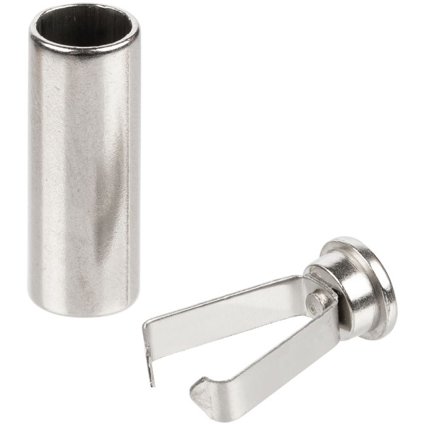 Наконечник для шнурка Nozzle, ver.2, серебристый, 0,5x2 см
