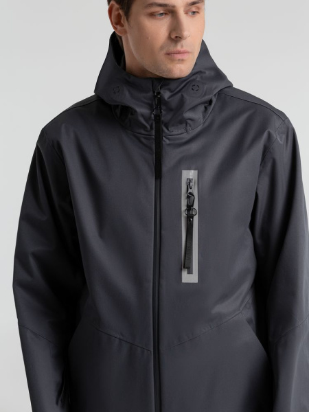Куртка унисекс Shtorm, темно-серая (графит), S–XXL