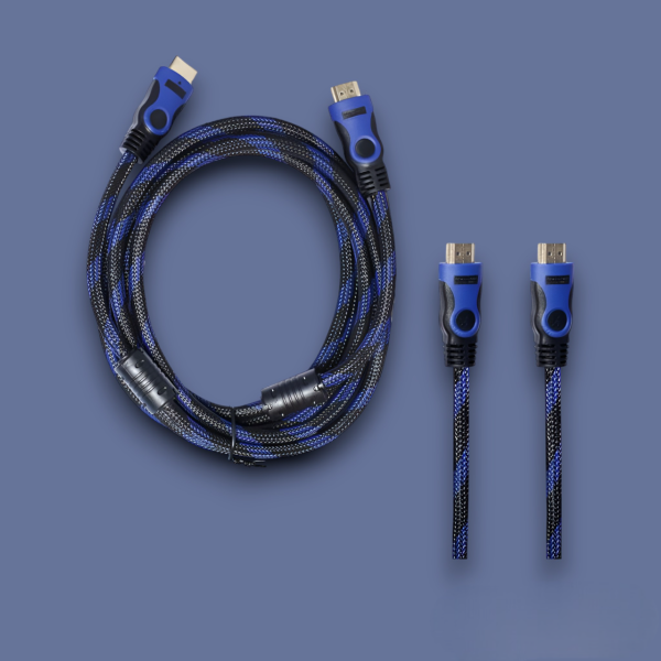 Кабель HDMI-HDMI H211 CCS 3м в оплетке / Подходит для подключения устройств с HDMI портами, таких как мониторы, телевизоры, проекторы и компьютеры