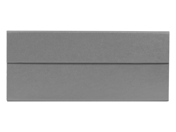 Коробка разборная с магнитным клапаном, Размер M, Цвет серебристый