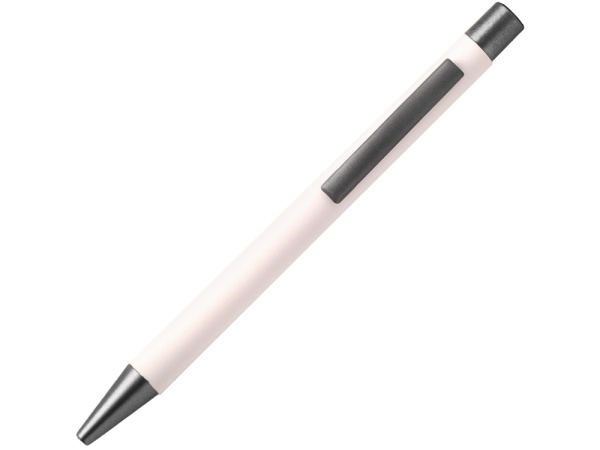 Ручка металлическая шариковая FAMILY MARSEL, soft touch, Цвет белый