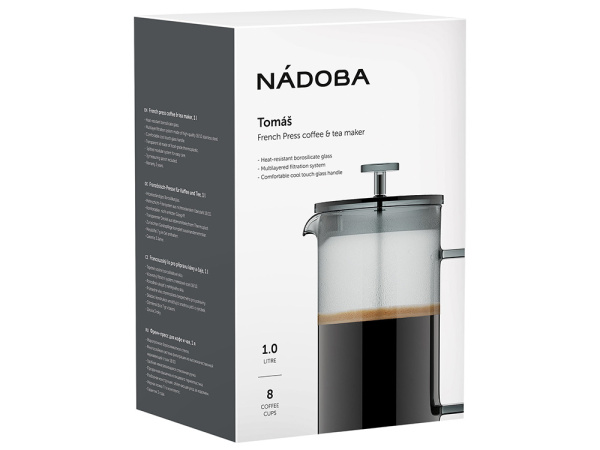 Френч-пресс «TOMAS», 1 л, Размер 1000, Цвет серый