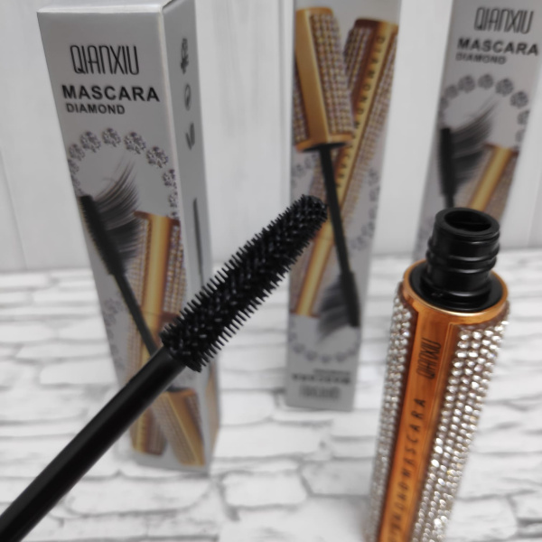 Удлиняющая тушь для ресниц "Алмаз" QIANXIU Mascara Diamond, 12 гр (визуально увеличивает глаза)