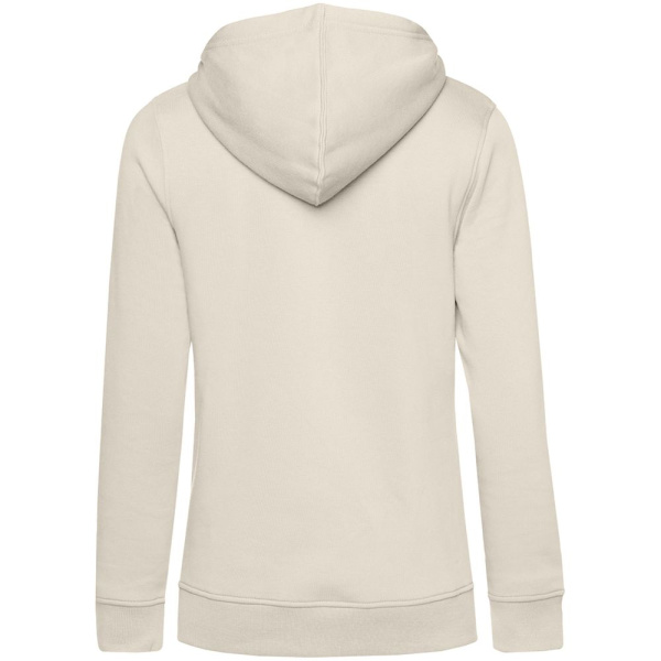 Толстовка с капюшоном женская BNC Inspire (Organic), молочно-белая, XS–XXL