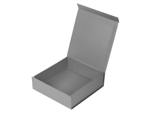 Коробка разборная с магнитным клапаном, Размер S, Цвет серебристый