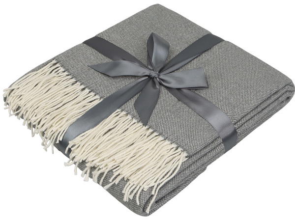 Плед акриловый «Dapple» 160 х 210 см, Цвет холодный серый