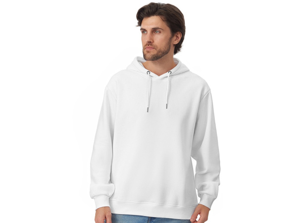 Толстовка с капюшоном оверсайз «Lisbon» унисекс, Размер M, Цвет белый