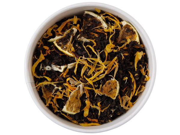 Чай черный «Новогодний мандарин», 50 гр., Цвет бежевый