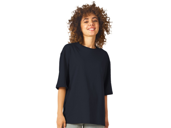 Футболка оверсайз «Liyon» унисекс, Размер XS-S, Цвет темно-синий