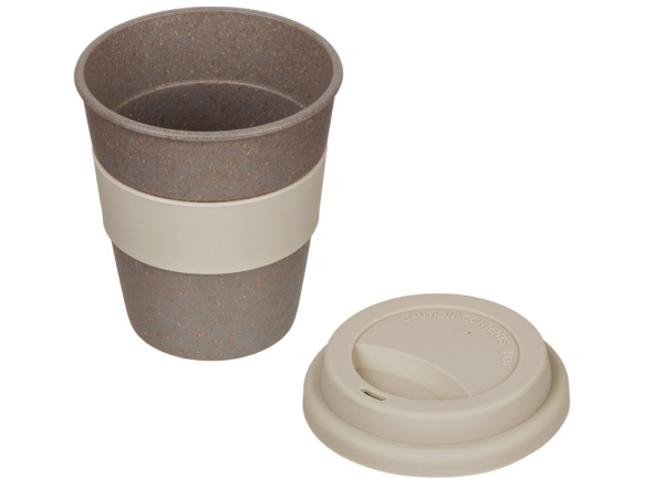 Стакан из бамбукового волокна «Café», Цвет серо-коричневый/бежевый