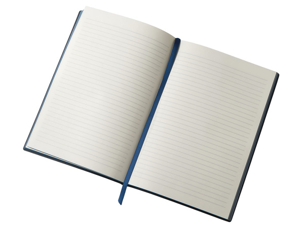 Блокнот в гибкой обложке А5 «C1» софт-тач, Цвет темно-синий