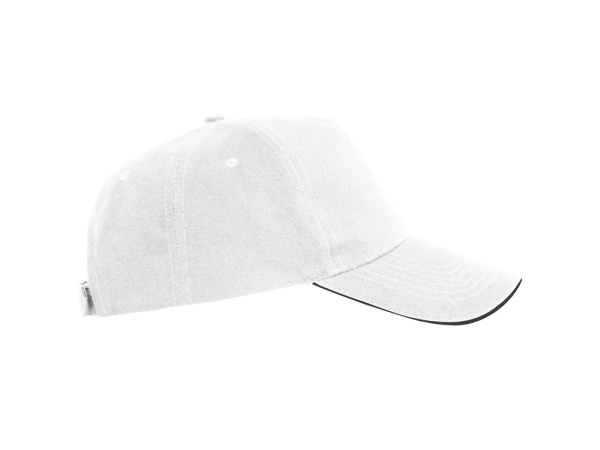 Бейсболка «Eris», Цвет белый/черный