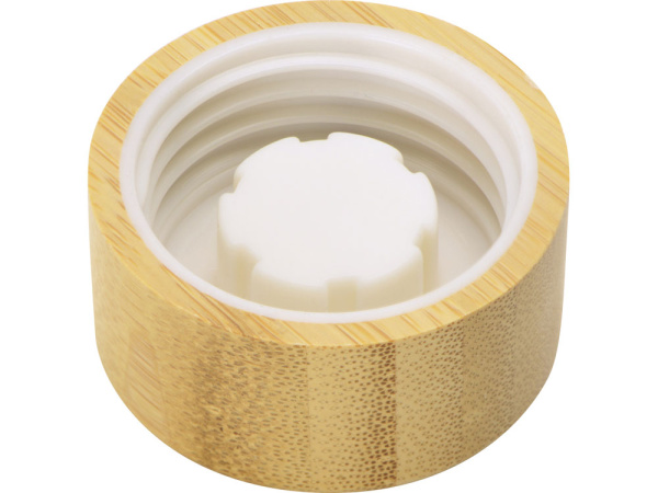 Стеклянная бутылка с бамбуковой крышкой «Foggy», 600 мл, Цвет синий