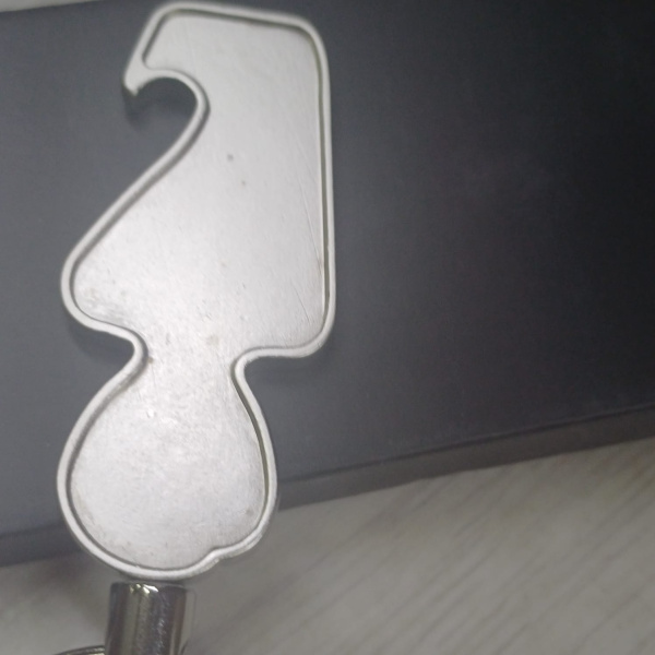 Брелок-открывалка «Human», Цвет серебристый