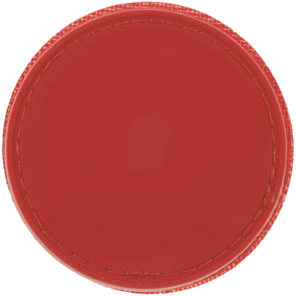 Лейбл из ПВХ с липучкой Menteqo Round, красный, 5х5х0,3 см