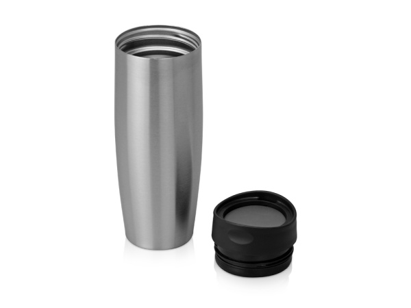 Термокружка «Тамблер», Цвет серебристый/черный/серый