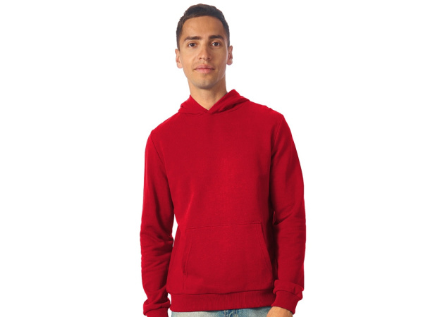 Толстовка с капюшоном «Monaco» унисекс, Размер XS, Цвет красный