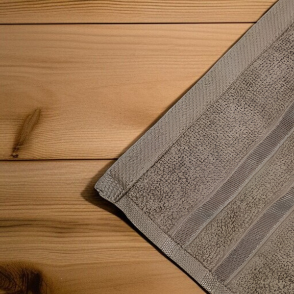 Набор полотенец Crystal Textile, 3 размера (70x130, 50x85, 30x50 см), 100% хлопок, высокое качество, плотность 400 г/м², коричневый / Элегантность и комфорт для вашего дома