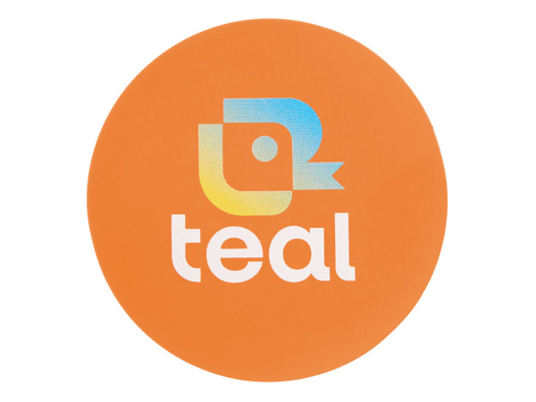 Патч «Круг», soft-touch, Цвет оранжевый