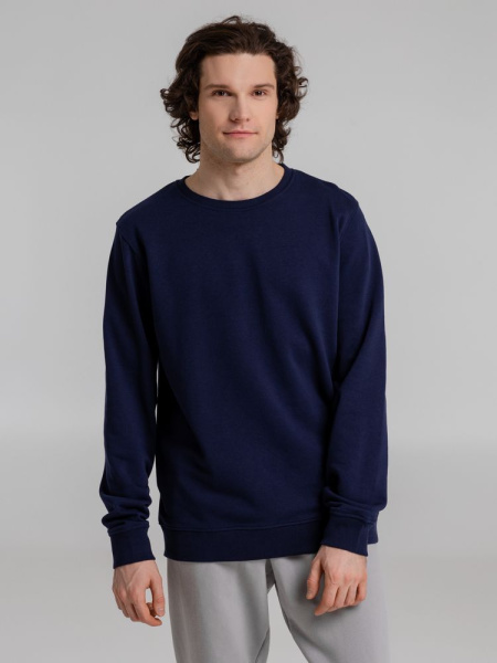 Свитшот унисекс BNC Inspire (Organic), темно-синий, XS–3XL