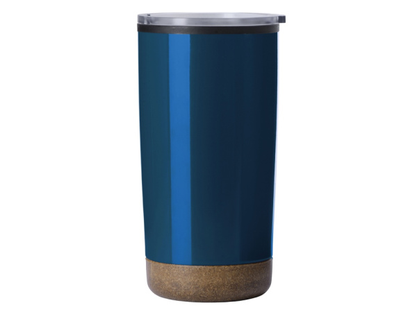 Термокружка с пробковым основанием «Sierra», 550 мл, Цвет синий индиго