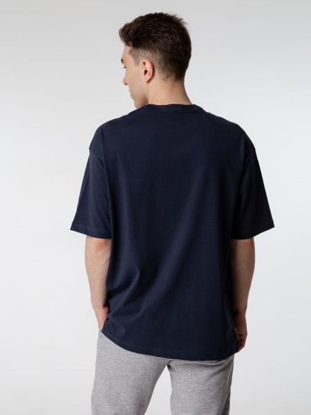 Футболка оверсайз мужская Boxy Men, темно-синяя, S–XXL