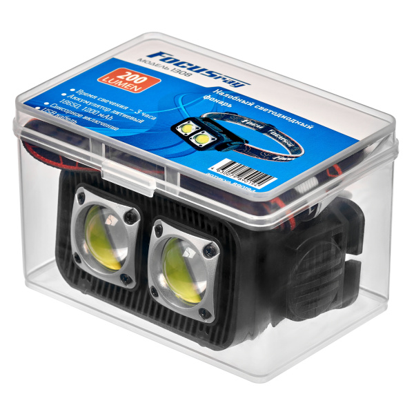 FOCUSray 1308 акку 18650 1200мАН 3,7V сенсор 2 диода СОВ 3W 1/180, шт