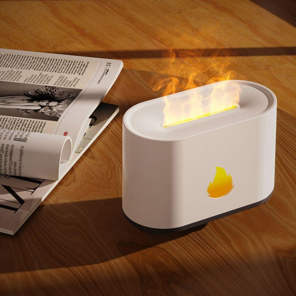 Аромадиффузор - ночник с эффектом пламени Flame Humidifier SL-168 с пультом ДУ