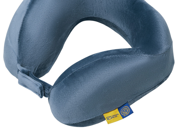 Подушка для путешествий с эффектом памяти «Tranquility Pillow», Цвет синий