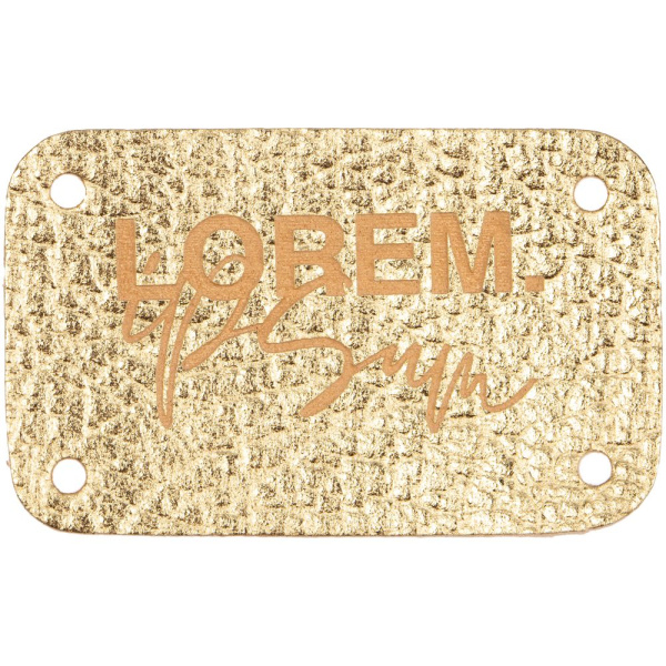 Лейбл Corolla Metal, S, золотой, 2,5х4 см