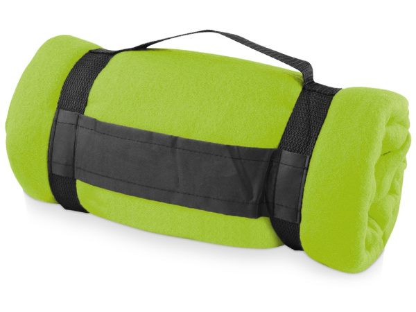 Подарочный набор Cozy с пледом и термокружкой, Цвет зеленый/темно-серый/черный