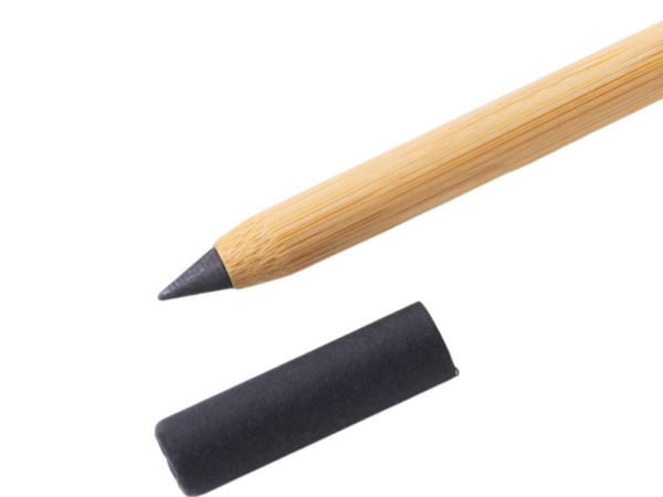 Вечный карандаш и ручка из бамбука «Black bamboo», Цвет натуральный, черный