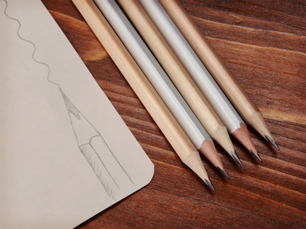 Карандаш трехгранный «Графит 3D», Цвет крафт