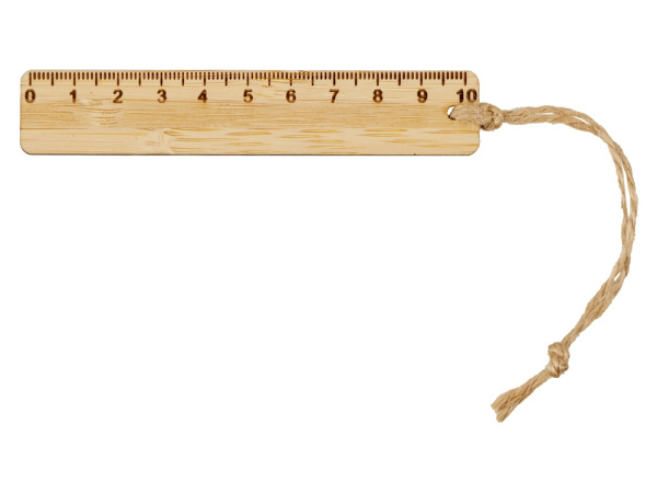 Закладка с линейкой из бамбука «Bookmark», Цвет натуральный