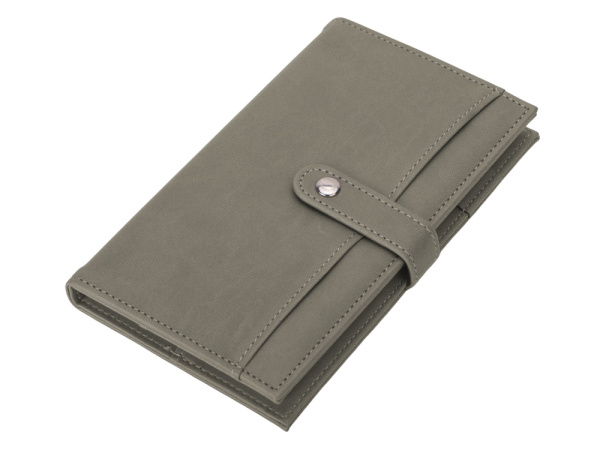 Блокнот-портфолио А6 «Wall Street», Цвет темно-серый