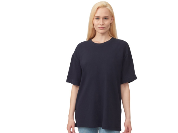 Футболка оверсайз «Vienna» унисекс, Размер XL, Цвет темно-синий