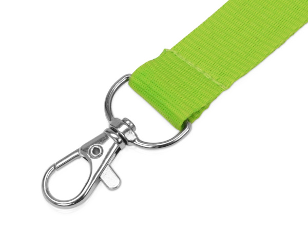 Ланьярд с карабином и замком безопасного разрыва, Цвет зеленое яблоко