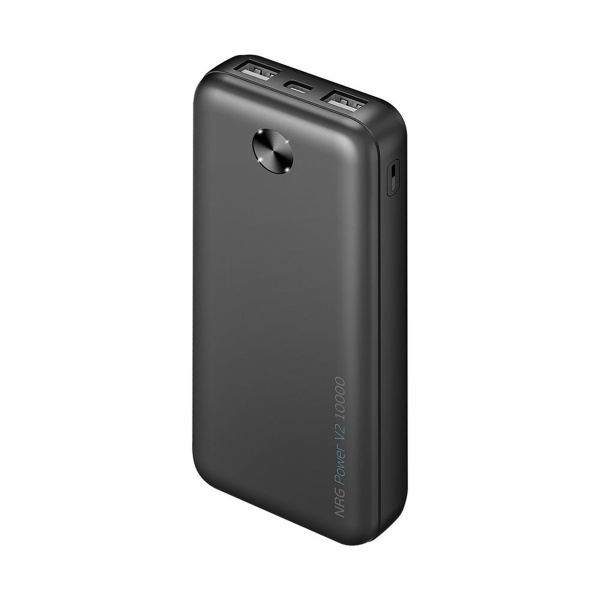 Внешний АКБ NRG Power V2 10000 мА-ч, 2A, 2xUSB, Размер 10000 mAh, Цвет черный