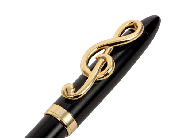 Ручка «Mozart» в футляре, Цвет черный/золотистый