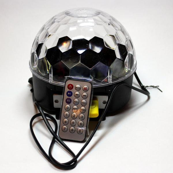 Диско-шар LED RGB Magic Ball Light, пульт ДУ, флешка (Высокое качество - Рекомендуем!!!)