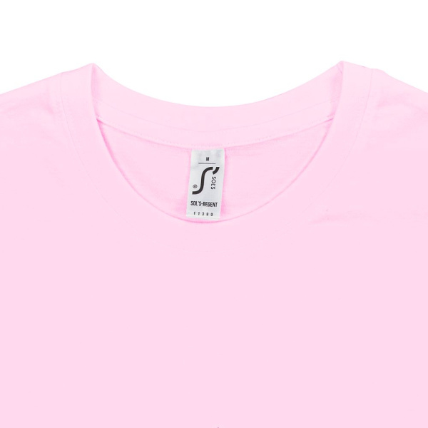 Футболка унисекс Regent 150, розовая, XS–XXL
