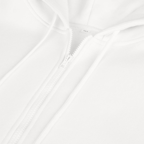 Толстовка унисекс оверсайз Zippy, белая, XS–XXL